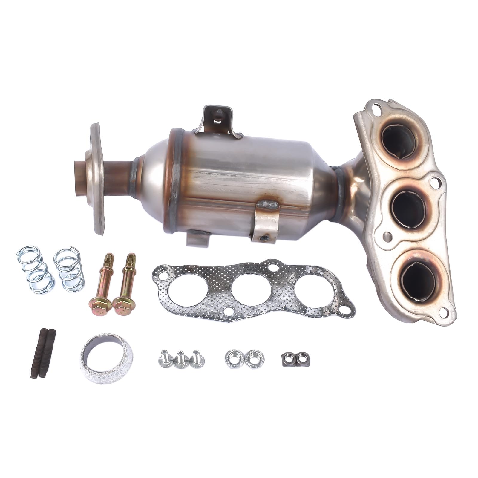 Bisenya Katalysator mit Dichtungssatz Ersatz für 107 C1 Aygo 1.0 Hatchback 998ccm 68HP 50KW (Petrol) 2005-2014 0342K3 171400Q010 758147 Euro IV von Bisenya