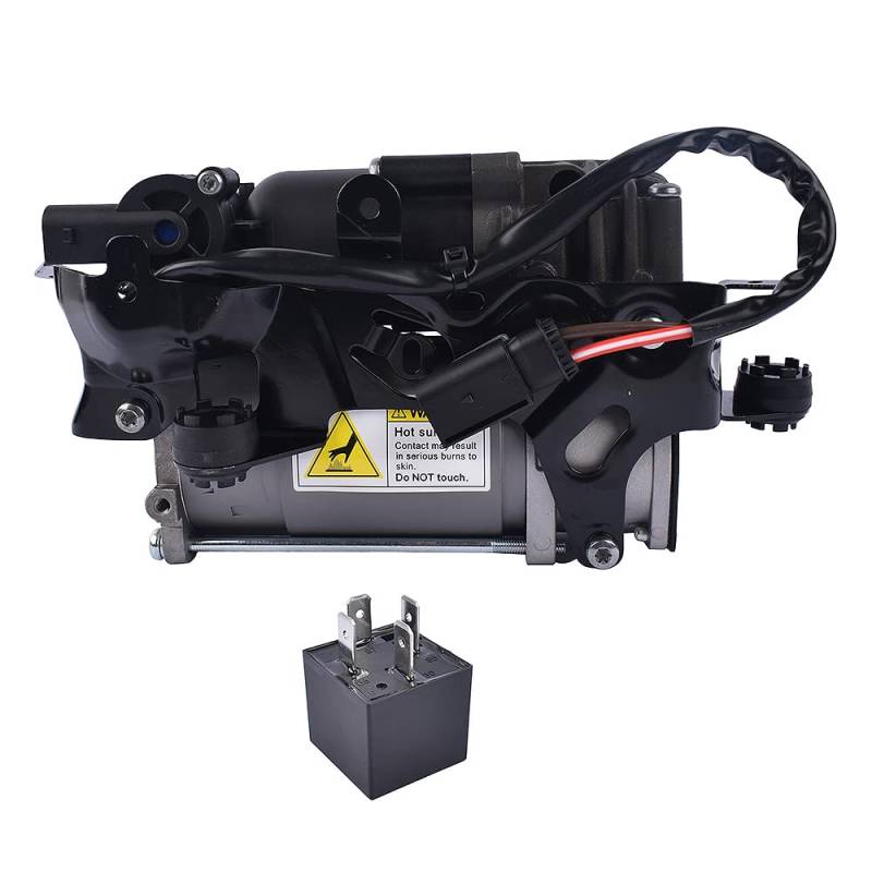 Bisenya Luftfederung Kompressor Pumpe mit Relais Hinten Ersatz für E350 E300 E500 E550 Limousine CLS250 CLS350 CLS550 CLS C218 X218 E-Klasse W212 2123200104 2123200404 4154033230 von Bisenya
