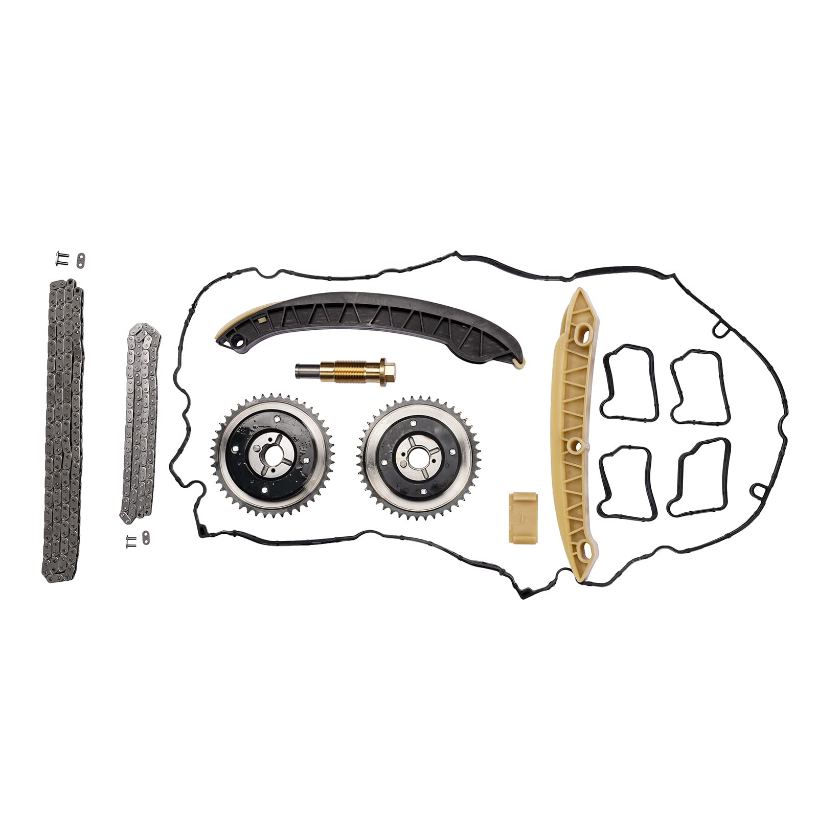 Bisenya Steuerkettensatz Nockenwellenversteller Zündzeitpunkt-Kit Kompatibel mit M271 W203 CL203 S203 W211 S211 2710500647 2710500800 2710500947 2710501447 2710500847 2710500900 2710501047 von Bisenya