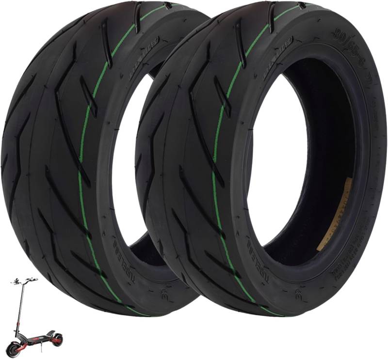 BITUME 2 x verstärkte Tubeless-Reifen 80/65-6 (10 x 3) für Elektroroller Dualtron Victor Zero10x Kaabo Mantis 10 Wegoboard Blaster Speedtrott RX 2000 für Vorder- und Hinterrad von Bitume