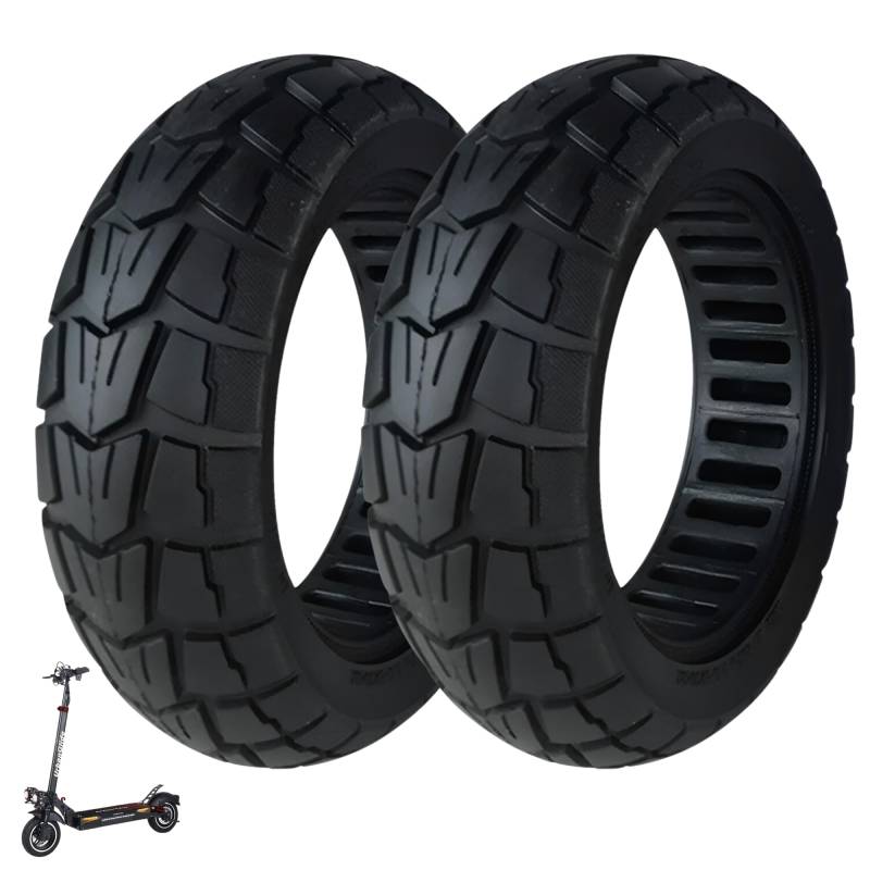 BITUME | Halb-Offroad-Reifen für Elektroroller Urbanglide Ecross Pro, Ecross Max | pannensicherer Reifen 10 x 2,75 - 6,5 Zoll für Elektroroller vorne und hinten (2) von Bitume