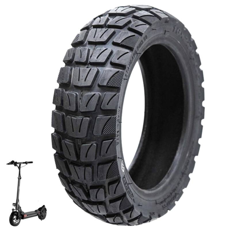 BITUME | Offroad Zero 80/65-6 10x3 Zoll Reifen für Kaabo Elektroroller | Anti-Rutsch-Reifen | All-Terrain | Nylon-Bitumen von Bitume