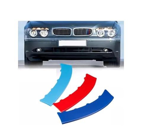 BizTech ® Clip In Kühlergrill Einsätze kompatibel mit BMW Serie 7 E66 G11 G12 F01 F02 Motorhaube Nierenstreifen (E66 2006-2008 14-Balken) von BizTech