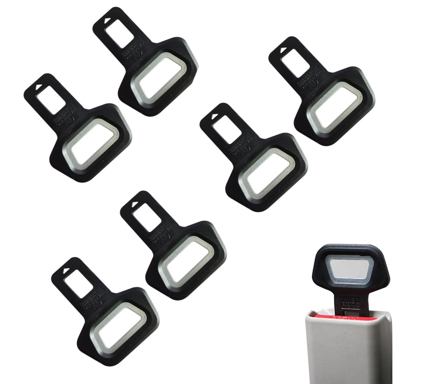 6 Stück Auto Belt Buckle Fastener, Deactivate Seatbelt Alarm, Auto Belt Buckle Fastener, Flaschenöffner Clips, Car parts, Schnallen Rückgängig Machen, für die Meisten Autos und LKWs Autoteile, Schwarz 6 Stück Auto Belt Buckle Fastener, Deactivate Seatbelt Alarm, Auto Belt Buckle Fastener, Flaschenöffner Clips, Car parts, Schnallen Rückgängig Machen, für die Meisten Autos und LKWs Autoteile, Schwarz von Bkemkri