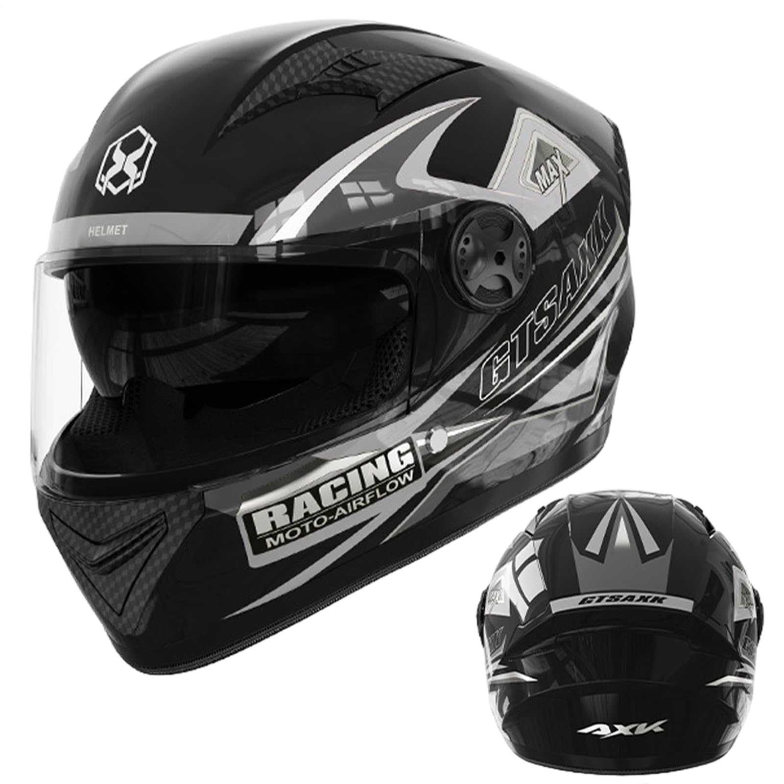 Bkljkf Motorrad Integralhelm Vollvisierhelm Mopedhelm Mit Sonnenblende Motorradhelm Integralhelm Mit Doppelvisier Fullface Helm Rollerhelm Sturzhelm Modularer Helm, Alle Jahreszeiten 54–61cm Bkljkf Motorrad Integralhelm Vollvisierhelm Mopedhelm Mit Sonnenblende Motorradhelm Integralhelm Mit Doppelvisier Fullface Helm Rollerhelm Sturzhelm Modularer Helm, Alle Jahreszeiten 54–61cm von Bkljkf
