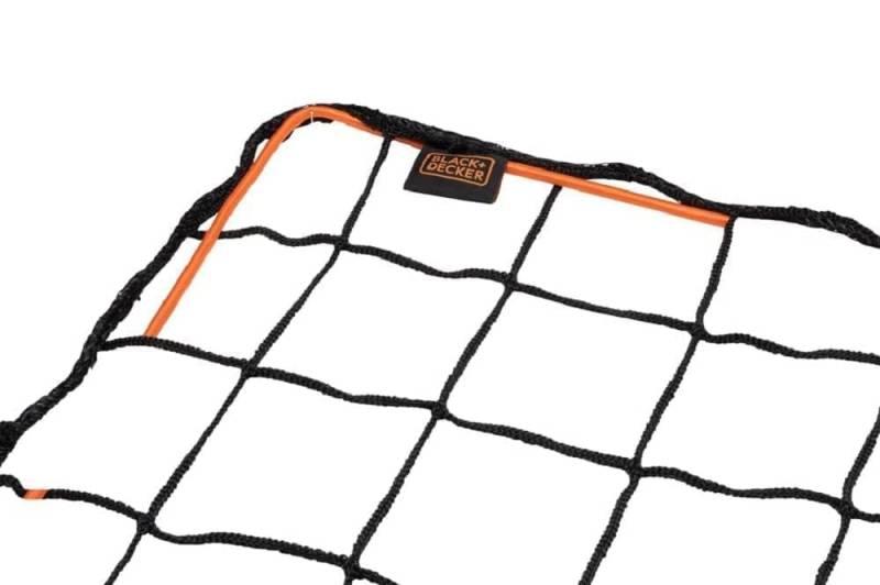 BLACK+DECKER Anhängernetz – 2 x 3 M – dehnbares Gummiband – in Aufbewahrungstasche – Schwarz von BLACK+DECKER