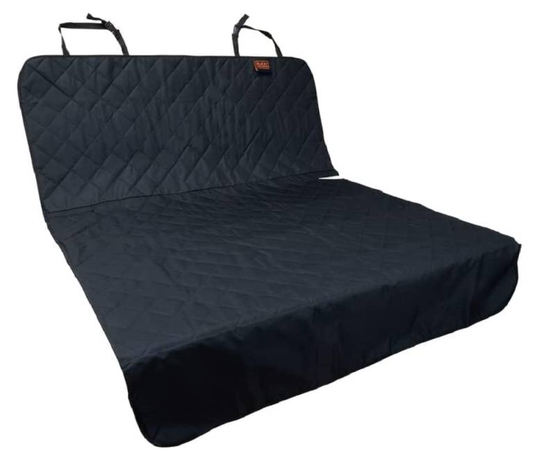 BLACK+DECKER Kofferraumschutzhülle Hund - Universal - rutschfest - wasserabweisend - 178 x 129 cm - Schwarz von BLACK+DECKER