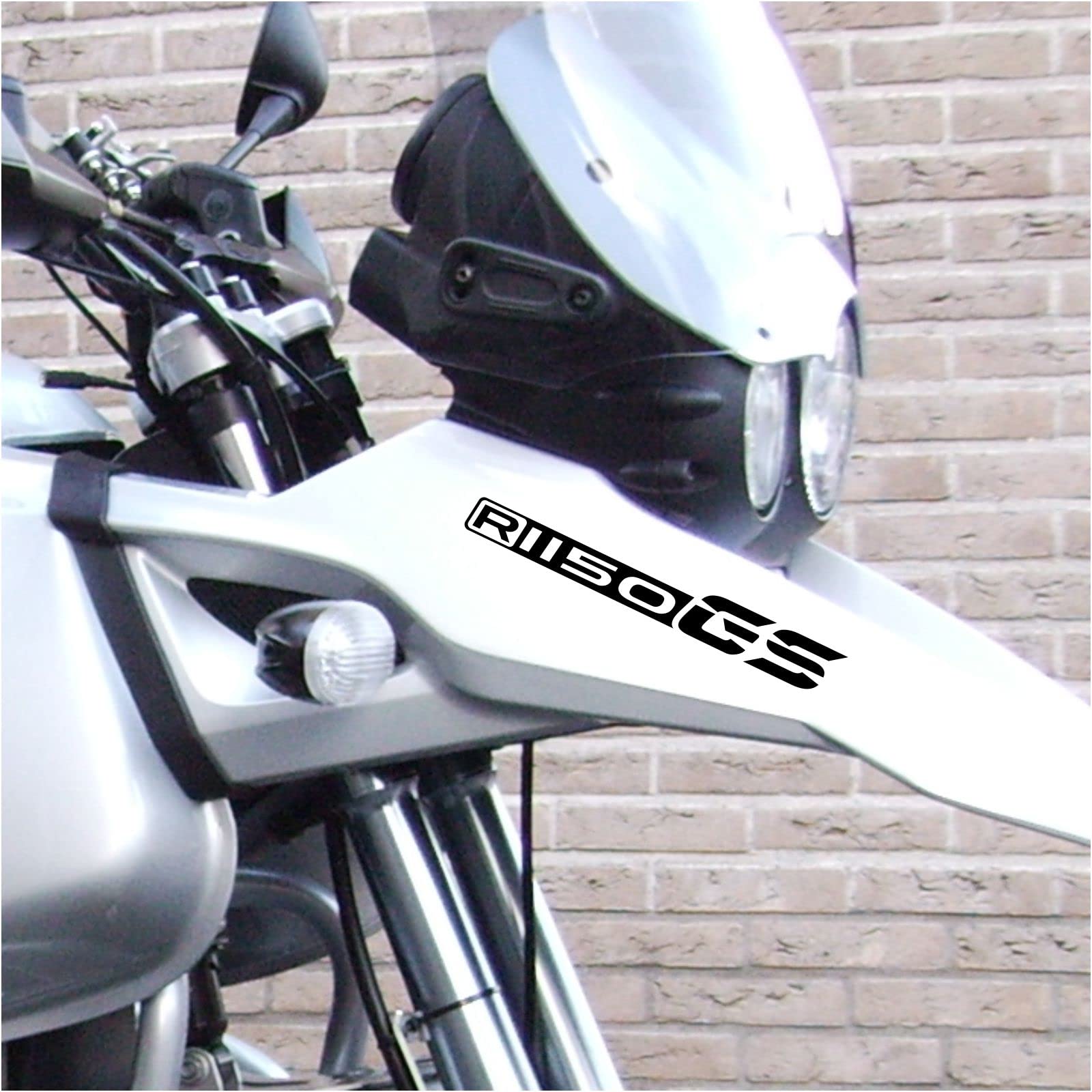 2pcs Aufkleber kompatibel für Motorrad R1150 GS BMW Motorrad R 1150 r1150gs (Black) von Black Doves Graphics