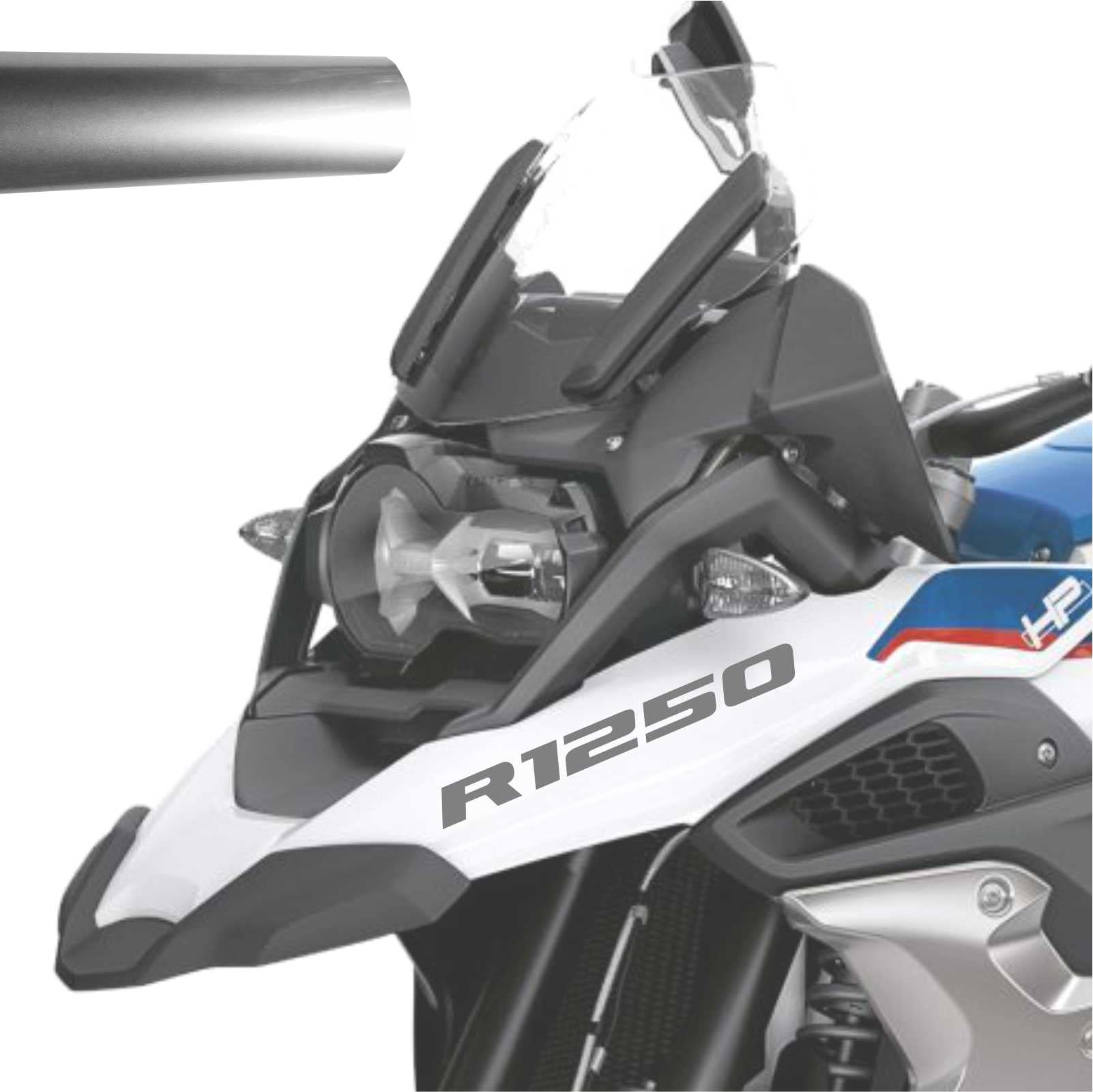 Black Doves Graphics 2pcs Aufkleber R1250 kompatibel für Motorrad BMW R1250 GS R 1250 HP Adventure (Geld) von Black Doves Graphics