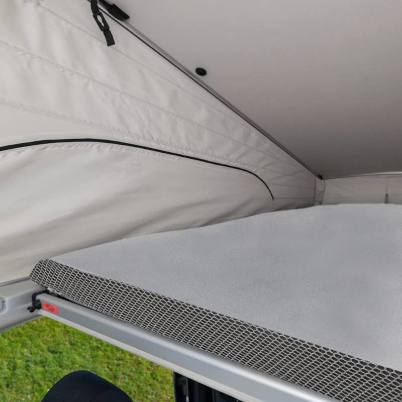 Black Forest Fox Wohnmobil Camper Schonbezug Heckbett Hochbett Faltbett für MB Marco Polo Grand California 600 680 (Grau MB Marco Polo Horizon Activity Aufstelldach) von Black Forest Fox