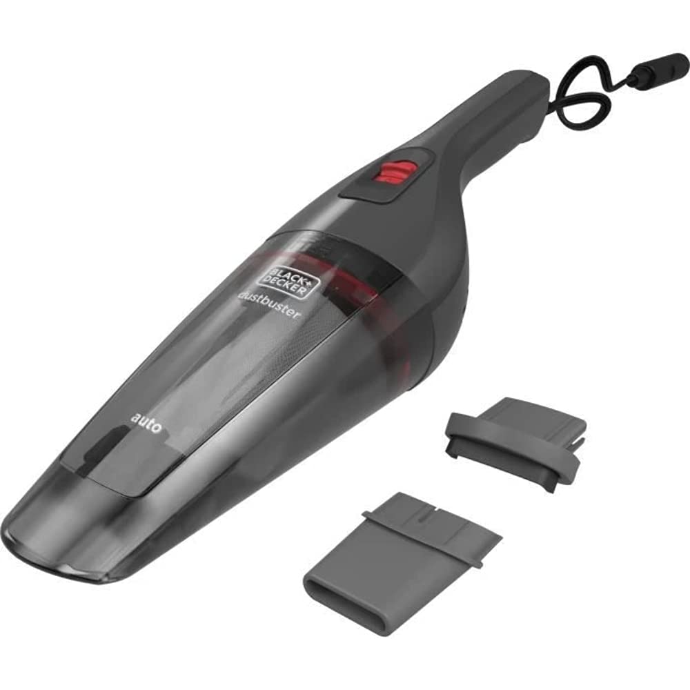 Black + Decker nvb-12-av – recogetodo für Auto (12 V, 310 ml Kapazität), grau/rot von Black+Decker