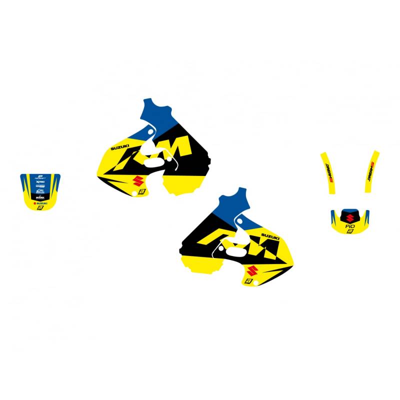 BLACKBIRD Grafiken Aufkleber Motorrad Cross Suzuki RM 125 250 1996 1997 1998 1999 2000 Grafiken Spoiler + Schutzbleche von Blackbird