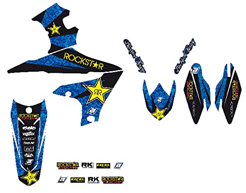 Blackbird Rockstar Energy Grafik-Aufkleber-Set kompatibel mit Yamaha Yzf 250 2019-2022 / Yamaha Yzf 450 2018-2022 von Blackbird
