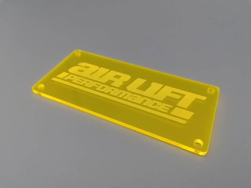 Airlift Performance 3P 3H 3S Ventilblock Cover (Gelb (Fluorenzierend), Oldstyle: 51x110 mm) von Blacked LaserTEC