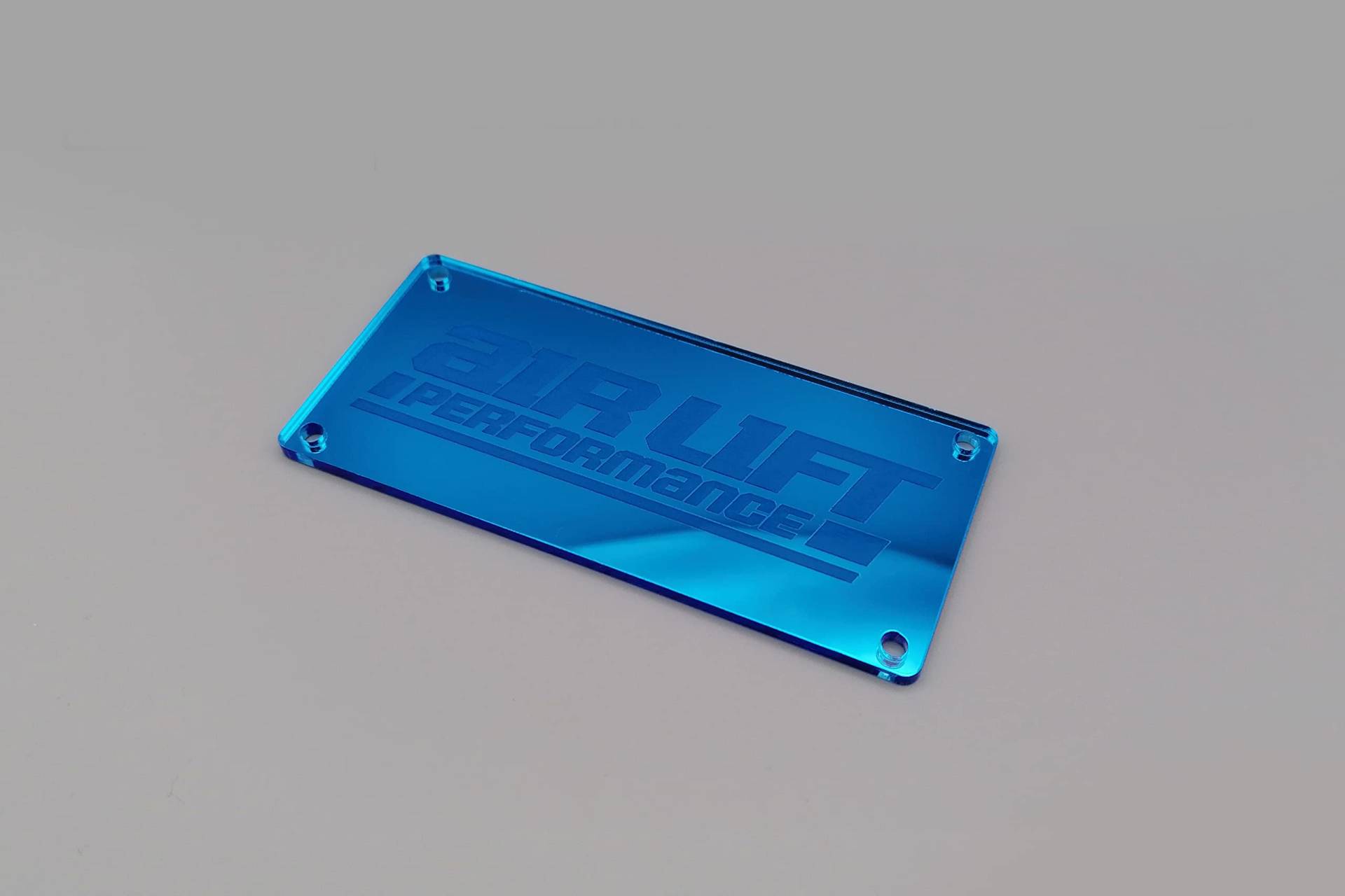 Airlift Performance 3P 3H 3S Ventilblock Cover (Hellblau (Spiegel), Oldstyle: 51x110 mm) von Blacked LaserTEC