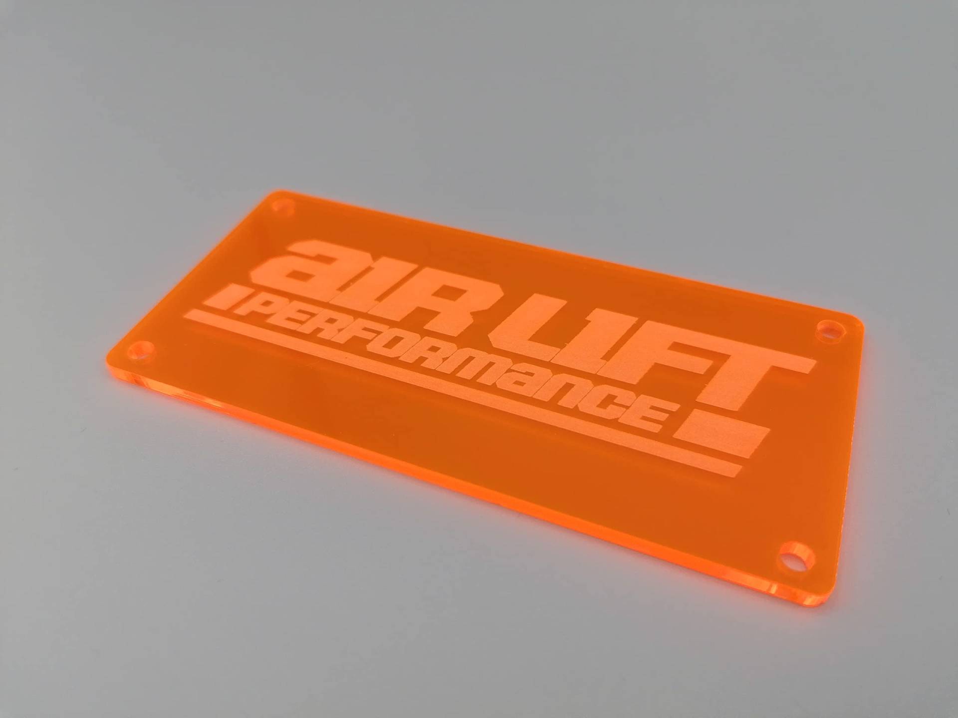 Airlift Performance 3P 3H 3S Ventilblock Cover (Orange (Fluorenzierend), Oldstyle: 51x110 mm) von Blacked LaserTEC