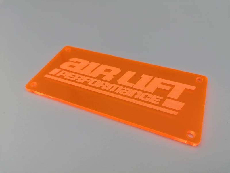Airlift Performance 3P 3H 3S Ventilblock Cover (Orange (Fluorenzierend), Oldstyle: 51x110 mm) von Blacked LaserTEC