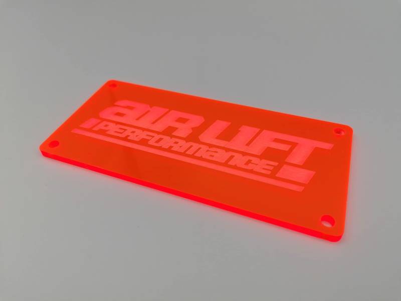 Airlift Performance 3P 3H 3S Ventilblock Cover (Rot (Fluoreszierend), Oldstyle: 51x110 mm) von Blacked LaserTEC