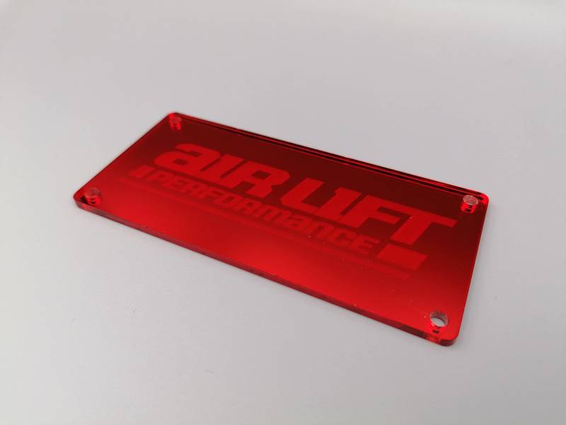 Airlift Performance 3P 3H 3S Ventilblock Cover (Rot (Spiegel), Oldstyle: 51x110 mm) von Blacked LaserTEC