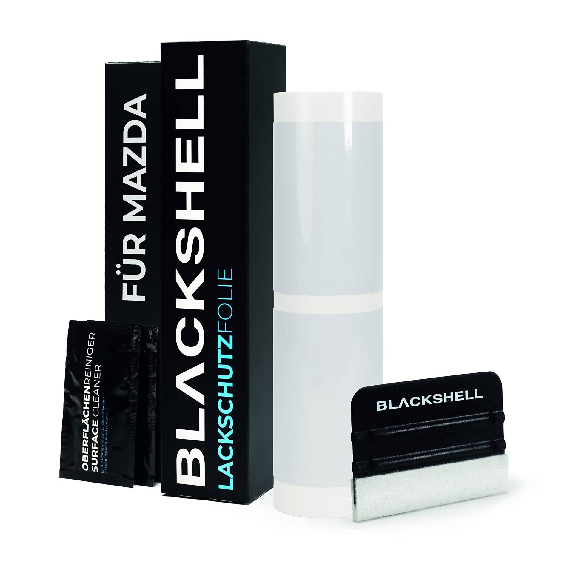 Blackshell® Lackschutzfolie passend für Mazda 3 | Typ BP | Bj. ab 2019 Transparent - passgenaue Einstiegsleistenschutz Folie inkl. Set für Folierung von Blackshell