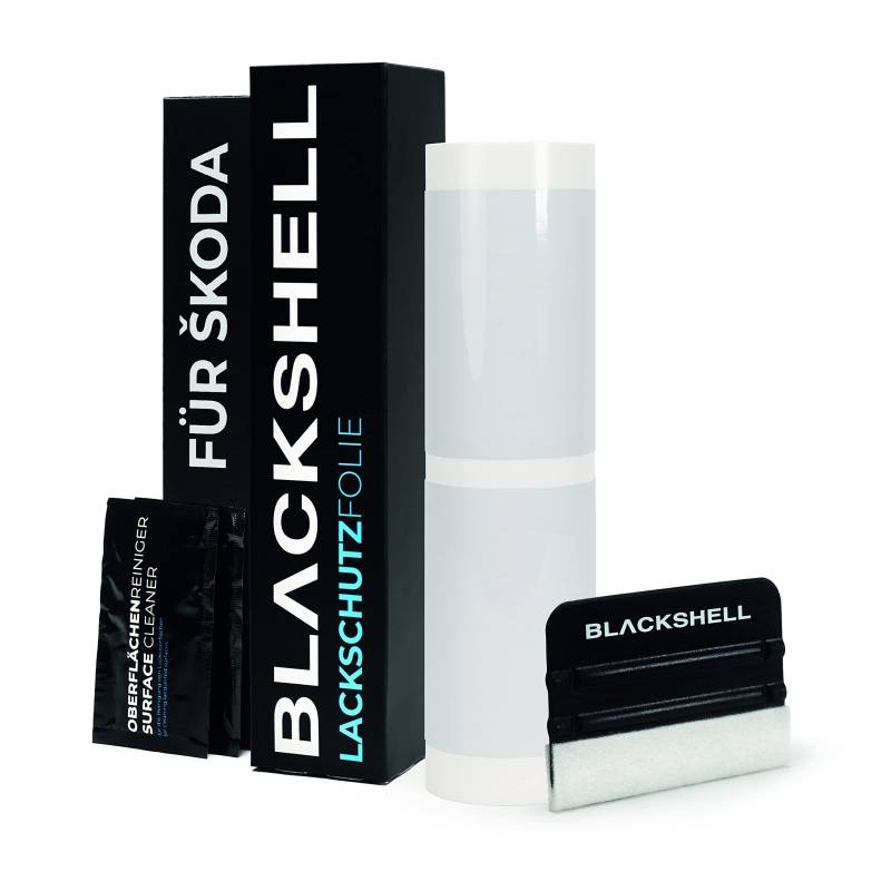 Blackshell® Lackschutzfolie passend für Škoda Karoq | Typ NU7 | Bj. 2017-2021 Transparent - passgenaue Einstiegsleistenschutz Folie inkl. Set für Folierung von Blackshell