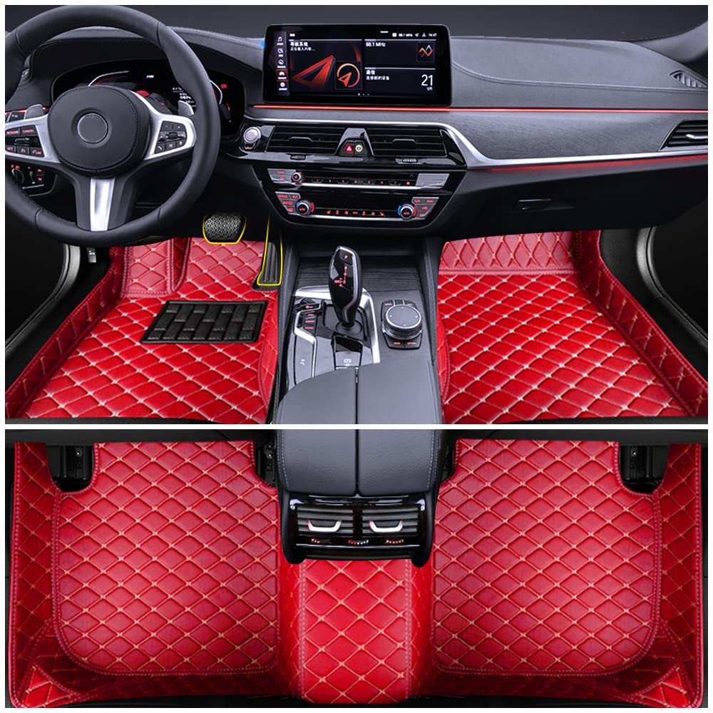 Auto Fußmatten für BMW 2 Series F45 Gran Tourer 7seat 2014-2018 Allwetter Fussmatten Innenraum Zubehör Fussmatten,Rot Auto Fußmatten für BMW 2 Series F45 Gran Tourer 7seat 2014-2018 Allwetter Fussmatten Innenraum Zubehör Fussmatten,Rot von Blackwheel