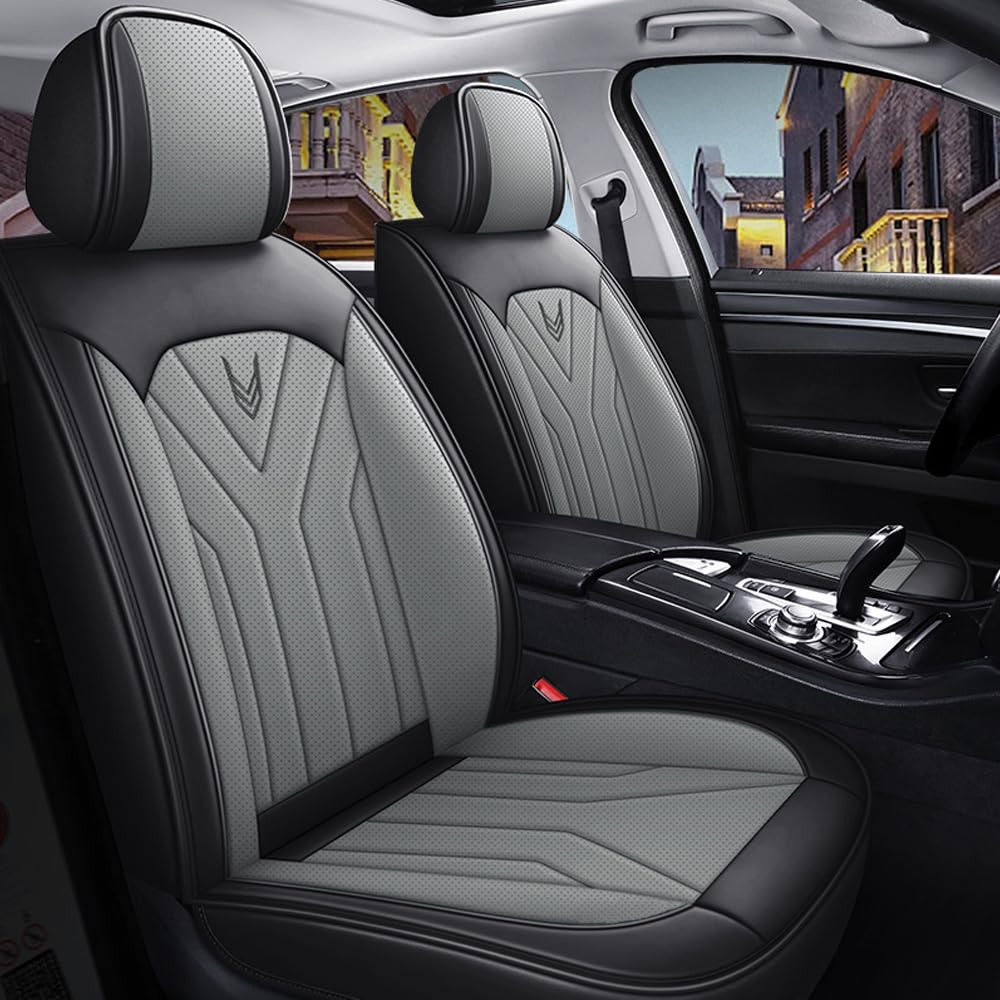 Blackwheel Autositzbezüge Für Dacia Sandero Stepway 5-Sitzer kompletter Satz Sitzkissen Allwetter Autoteile Interieur Schwarz Grau Blackwheel Autositzbezüge Für Dacia Sandero Stepway 5-Sitzer kompletter Satz Sitzkissen Allwetter Autoteile Interieur Schwarz Grau von Blackwheel