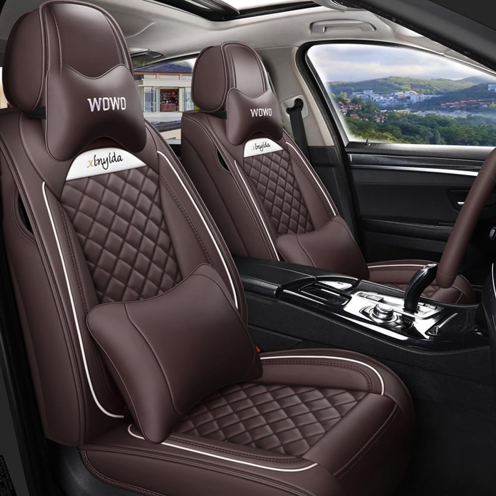 Blackwheel Autositzbezug Für Citroen C3 Aircross C3 Picasso Komplettset 5 Sitze Allwettereinsatz Auto PU Ledersitzbezug Vorne und Hinten 5 Stück,Deluxe Version - Braun Blackwheel Autositzbezug Für Citroen C3 Aircross C3 Picasso Komplettset 5 Sitze Allwettereinsatz Auto PU Ledersitzbezug Vorne und Hinten 5 Stück,Deluxe Version - Braun von Blackwheel