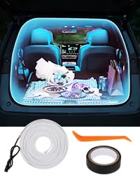 Kofferraum lichtleiste,automatischer Sensor Tail Box Light Strip,Kofferraum led Streifen,kofferraumbeleuchtung led,Dynamic Flowing car Trunk Light Strip, Passend für alle Modelle (Blau, 4m) von BlauHaus