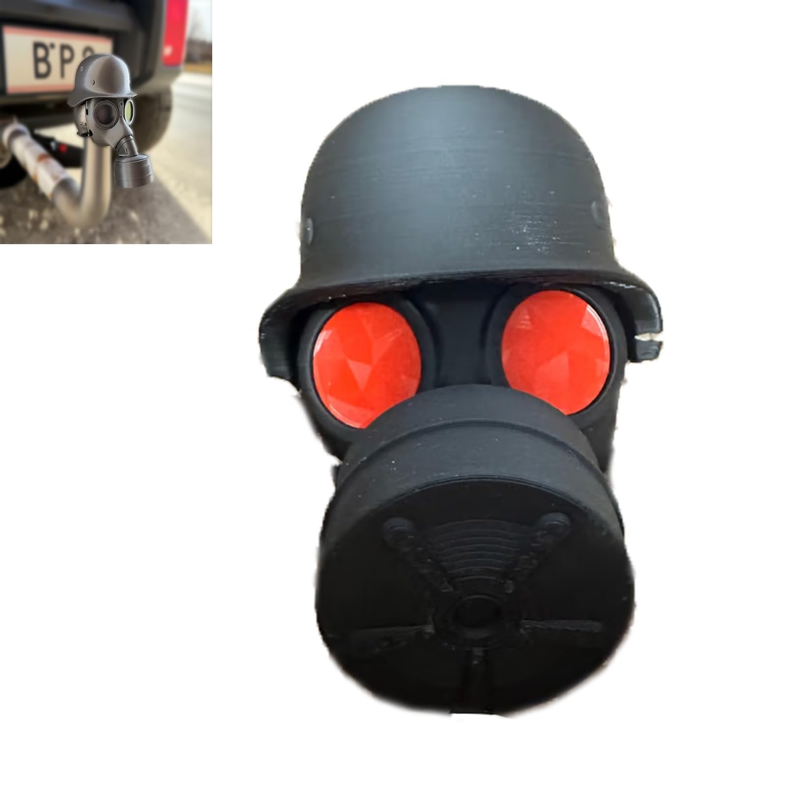 abdeckkappe anhängerkupplung, anhängerkupplung Abdeckung lustig, Anhängerkupplung Schild für Anhängerkupplung Auto trimmen, Kunststoff Abdeckung Anhängerkupplung (Rot) von BlauHaus