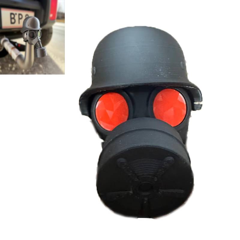abdeckkappe anhängerkupplung, anhängerkupplung Abdeckung lustig, Anhängerkupplung Schild für Anhängerkupplung Auto trimmen, Kunststoff Abdeckung Anhängerkupplung (Rot) von BlauHaus