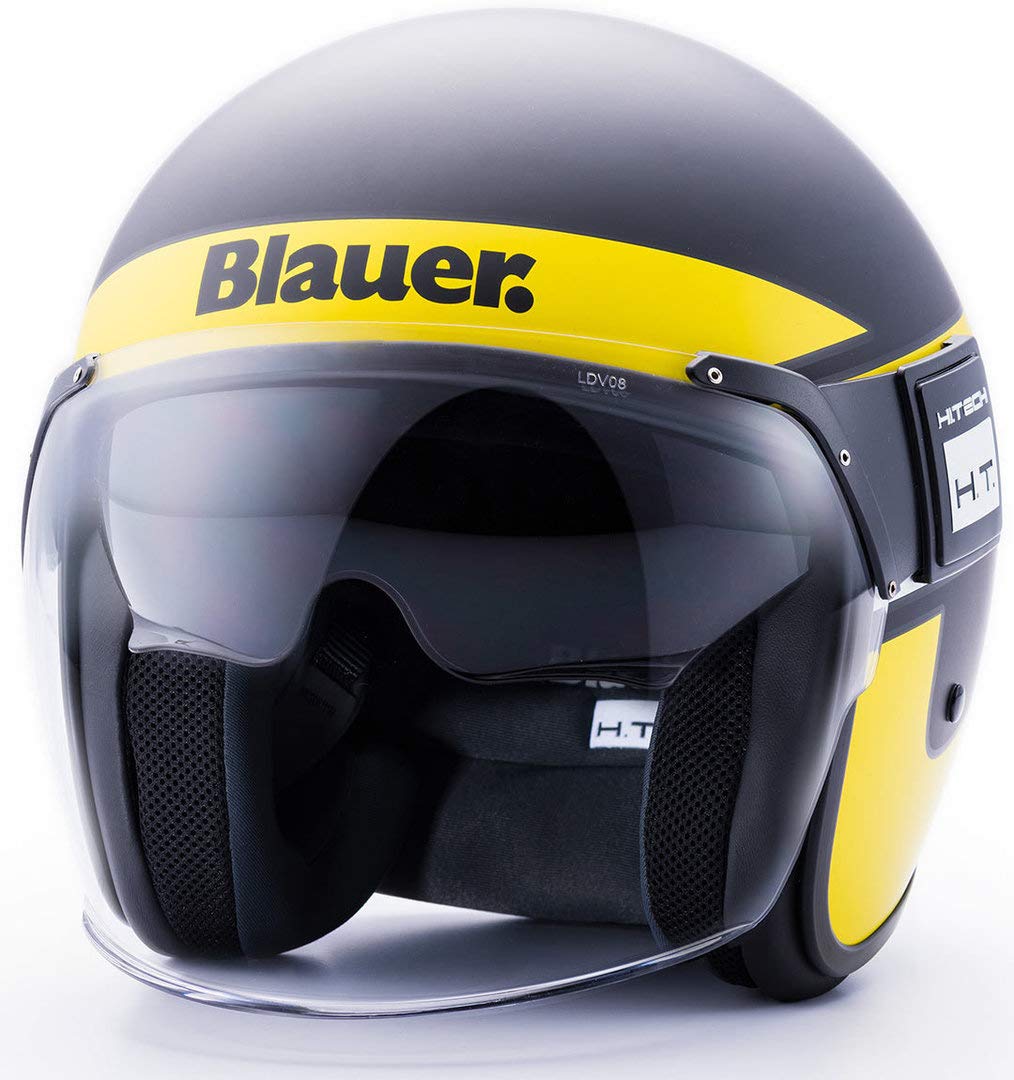 Helm Pod Stripes Black-Gelb-Weiß matt XS von Blauer Ht