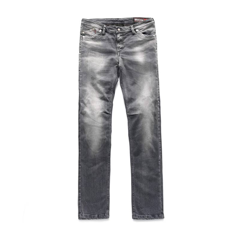 Blauer HT Scarlett-Pant.Denim 5 Taschen, Damen Grey Stone Washed 28 28 grau von Blauer HT