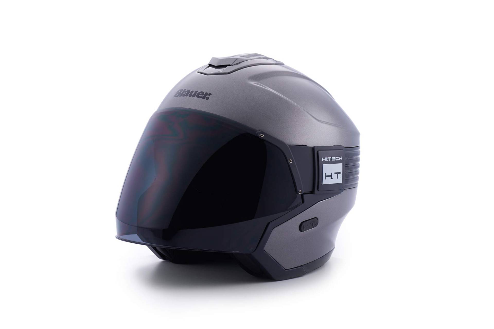Blauer Ht H00022 Helm Hacker Titanium-Black Glossy XS von Blauer Ht