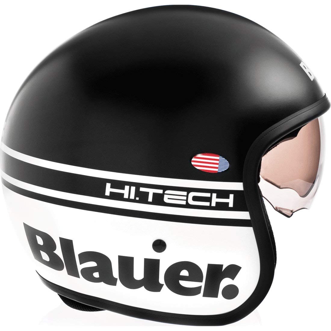 Helm Pilot 1.1 H.T. Black Matt S von Blauer Ht