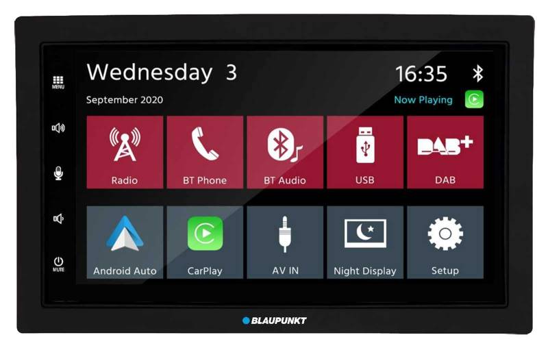 Blaupunkt Rotterdam 600 DAB, 2-DIN Car-Multimedia, 7 Zoll Touchscreen, CarPlay, Android Auto, DAB+, Bluetooth, Freisprecheinrichtung, USB, Eingang Rückfahrkamera, Equalizer, 180 Watt von Blaupunkt