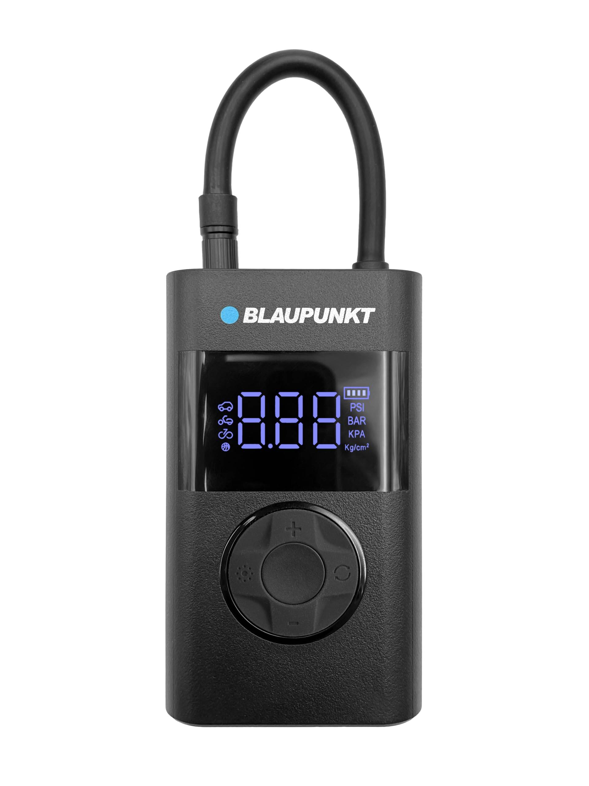 Blaupunkt Tragbare Akku-Luftpumpe TPM 124, Kompressor für Fahrräder, Motorräder, Auto & Bälle, mit Powerbank- und Taschenlampen-Funktion, Schwarz Blaupunkt Tragbare Akku-Luftpumpe TPM 124, Kompressor für Fahrräder, Motorräder, Auto & Bälle, mit Powerbank- und Taschenlampen-Funktion, Schwarz von Blaupunkt
