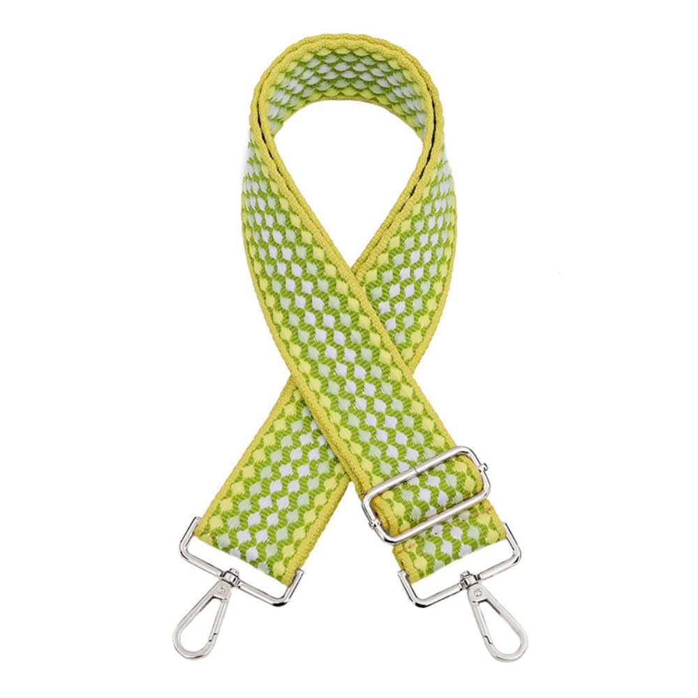 Blausky Taschengurt,5 cm Breit Taschengurte zum Wechseln,Verstellbar Breite Umhängetaschen Strap,75-130 cm,Taschenband Schulterriemen Bunte Schultergurt,für Taschen DIY Zubehör,Hellgrün Gelb+Silber Blausky Taschengurt,5 cm Breit Taschengurte zum Wechseln,Verstellbar Breite Umhängetaschen Strap,75-130 cm,Taschenband Schulterriemen Bunte Schultergurt,für Taschen DIY Zubehör,Hellgrün Gelb+Silber von Blausky