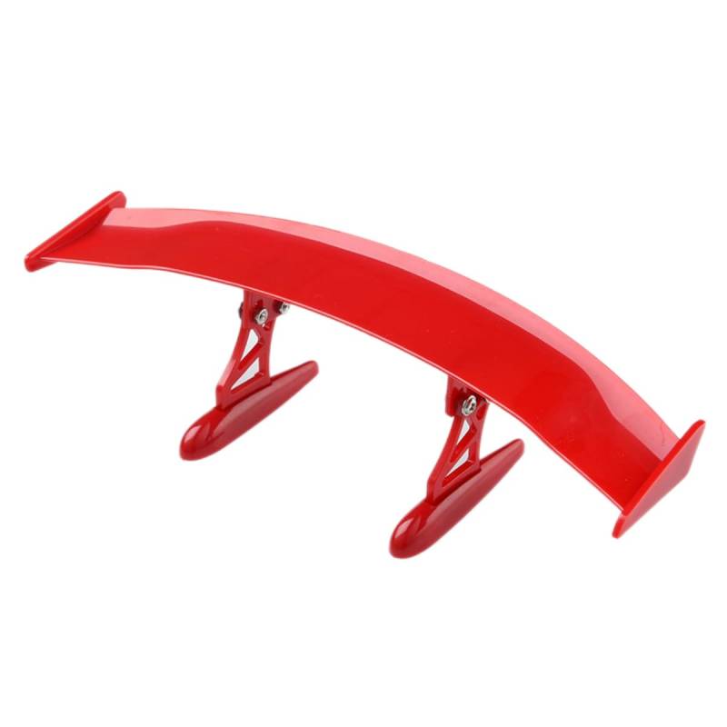 Universal Auto Mini Spoiler Wing,Schwanz Spoiler Flügel mit Schrauben und Schraubendreher Ohne Perforation Fahrzeug Stabilität Schwanz Auto Heckflügel Deko für Fahrzeugstabilität,Rot von Blausky