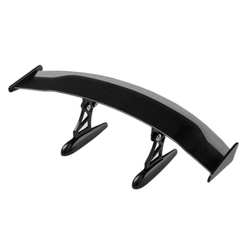 Universal Auto Mini Spoiler Wing,Schwanz Spoiler Flügel mit Schrauben und Schraubendreher Ohne Perforation Fahrzeug Stabilität Schwanz Auto Heckflügel Deko für Fahrzeugstabilität,Schwarz von Blausky