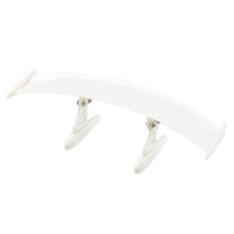 Universal Auto Mini Spoiler Wing,Schwanz Spoiler Flügel mit Schrauben und Schraubendreher Ohne Perforation Fahrzeug Stabilität Schwanz Auto Heckflügel Deko für Fahrzeugstabilität,Weiß von Blausky