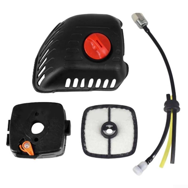 Luftreiniger-Gehäuse und Filterabdeckung für SRM225 für GT225 Trimmer mit komplettem Kraftstoffleitungs-Tune-Up-Kit von BlesConi