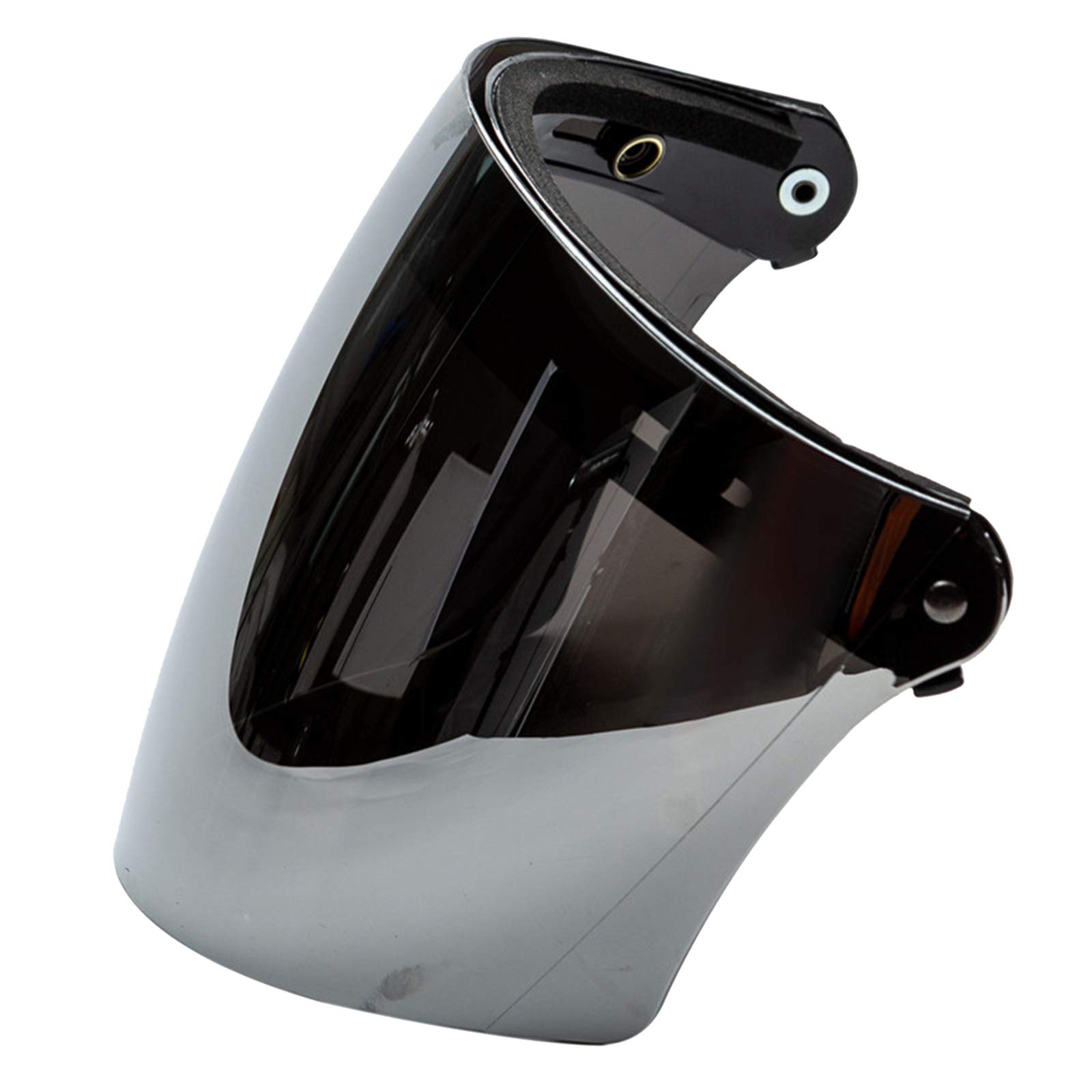 Blesiya Flip Up Down Visierlinse für 3 Snap Motorcycle Retro Open Face Helme - Silber Blesiya Flip Up Down Visierlinse für 3 Snap Motorcycle Retro Open Face Helme - Silber von B Blesiya