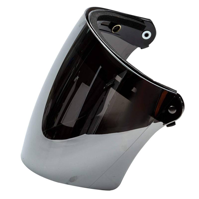 Blesiya Flip Up Down Visierlinse für 3 Snap Motorcycle Retro Open Face Helme - Silber von B Blesiya