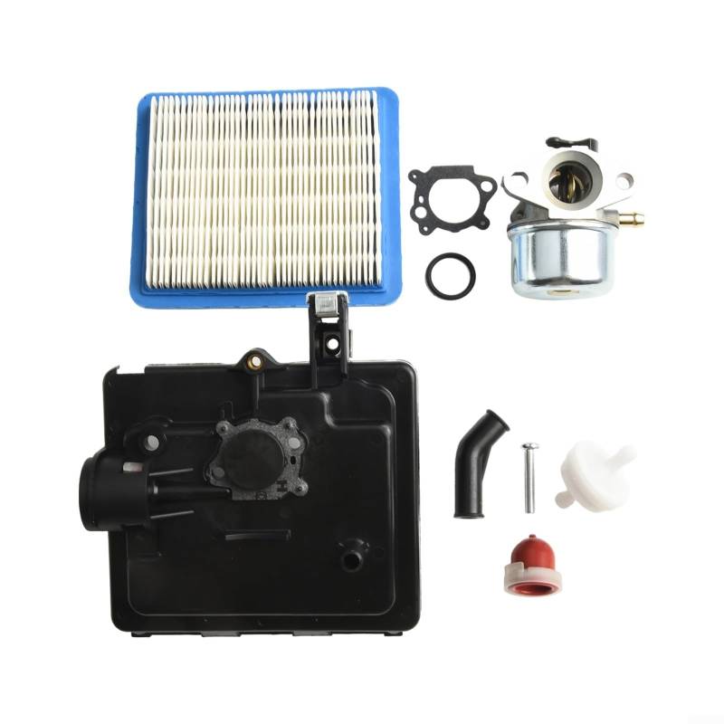 BlissfulAbode Vergaser-Kit für Quantum Rasenmäher Motoren Effiziente Kraftstoffzufuhr Optimale Verbrennung Mit Dichtung O-Ring Luftfilter Kraftstofffilter von BlissfulAbode