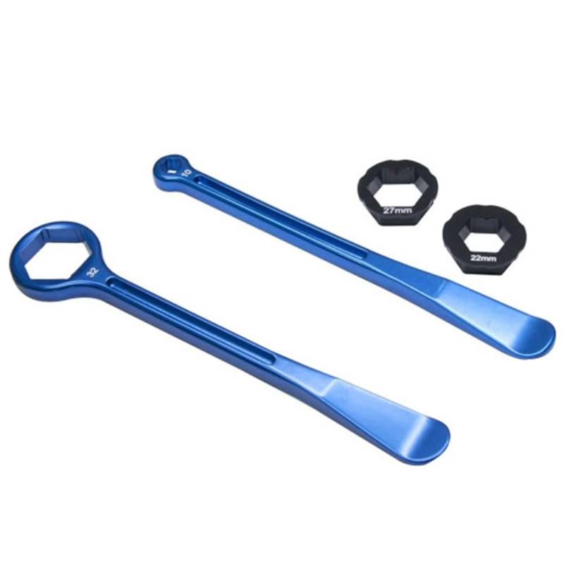 Blmirror 10 mm/13 mm/22 mm/27 mm/32 mm Reifenheber Werkzeug Motorrad Reifenwechsel Set Schraubenschlüssel Set Combo Hebel Kit Reifenreparaturwerkzeug C von Blmirror