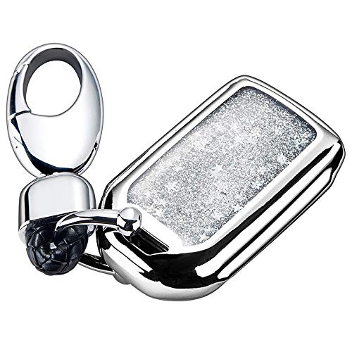 Blmirror AutoschlüSsel Soft Plating Schutz Shell Case CoverKey Keyless Remote FOB Shell SchlüSselanhäNger (Silber) von Blmirror