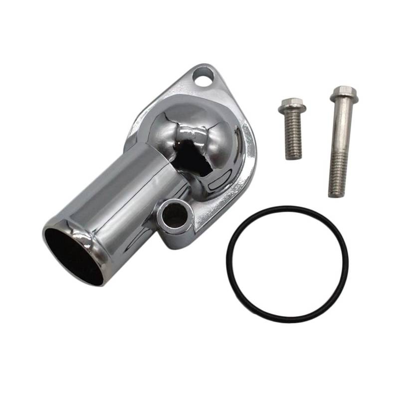 Blmirror BBC Wasserhals ThermostatgehäUse 15° für 350 454 Small Big Block Silber von Blmirror
