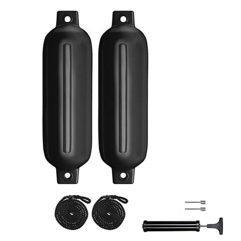 Blmirror Bootsfender 6,5 X 23 Aufblasbare Gerippte Bootsfender mit Fenderleine 6,5 Fuß Nadel und Pumpe von Blmirror