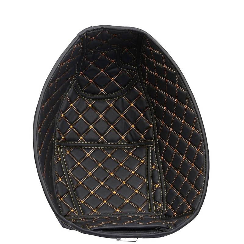 Blmirror Motorrad PU Leder Koffer Raum Cargo Liner Schutz Motorrad Sitz Schalen Pad für NMAX 155 von Blmirror